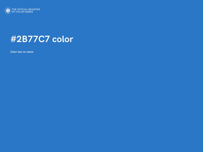 #2B77C7 color image