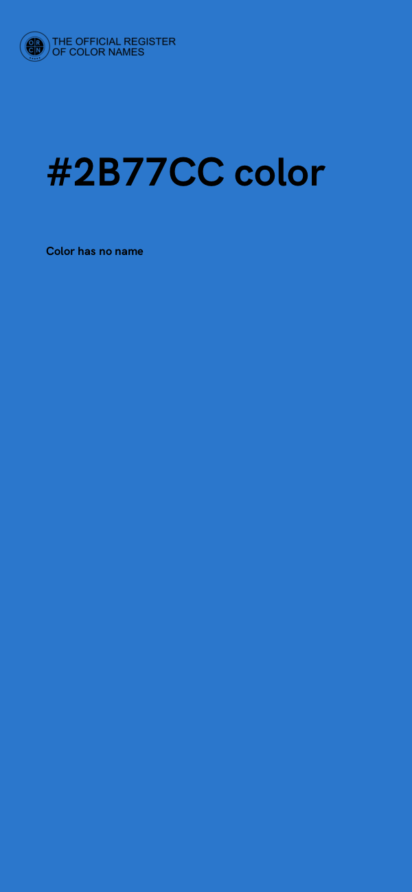 #2B77CC color image