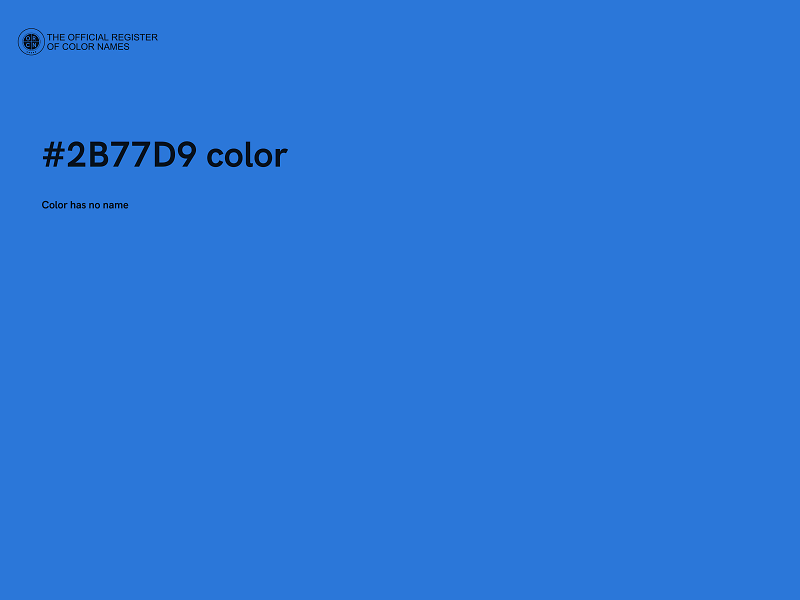 #2B77D9 color image