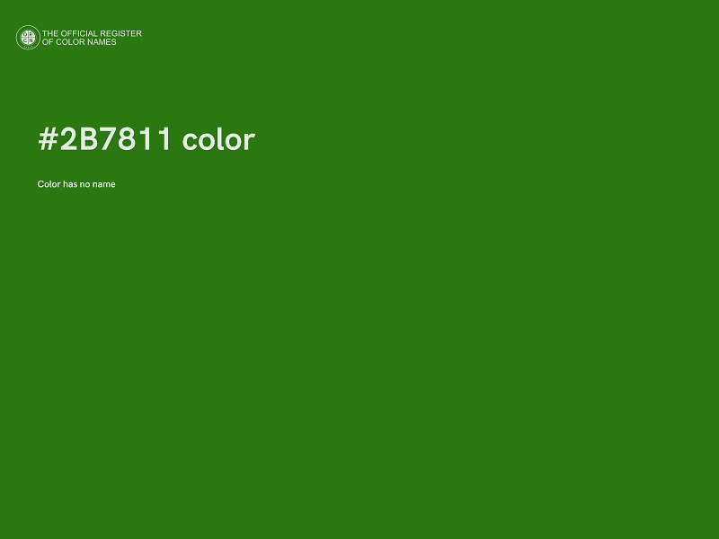 #2B7811 color image