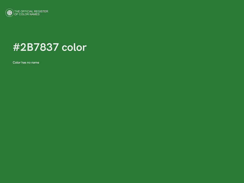 #2B7837 color image