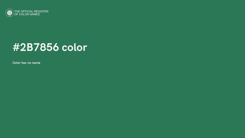 #2B7856 color image