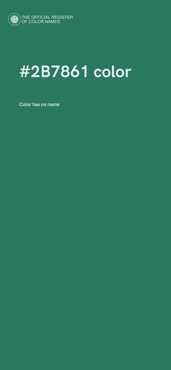 #2B7861 color image