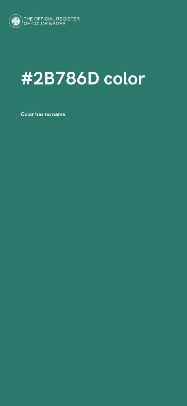 #2B786D color image