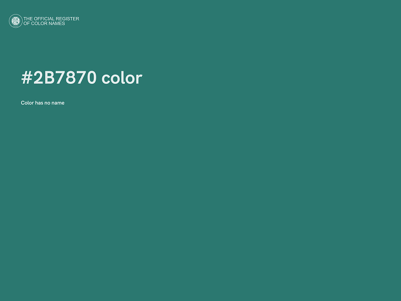 #2B7870 color image