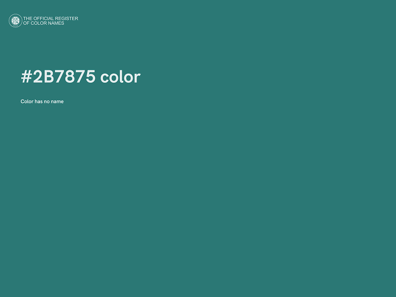 #2B7875 color image