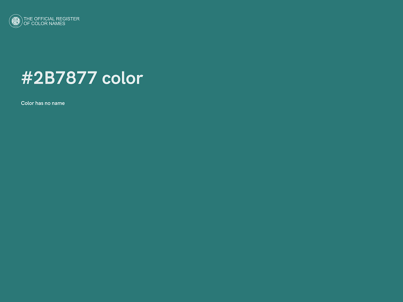 #2B7877 color image