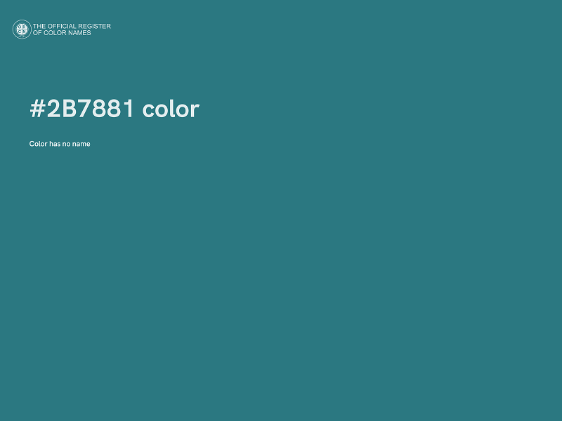 #2B7881 color image