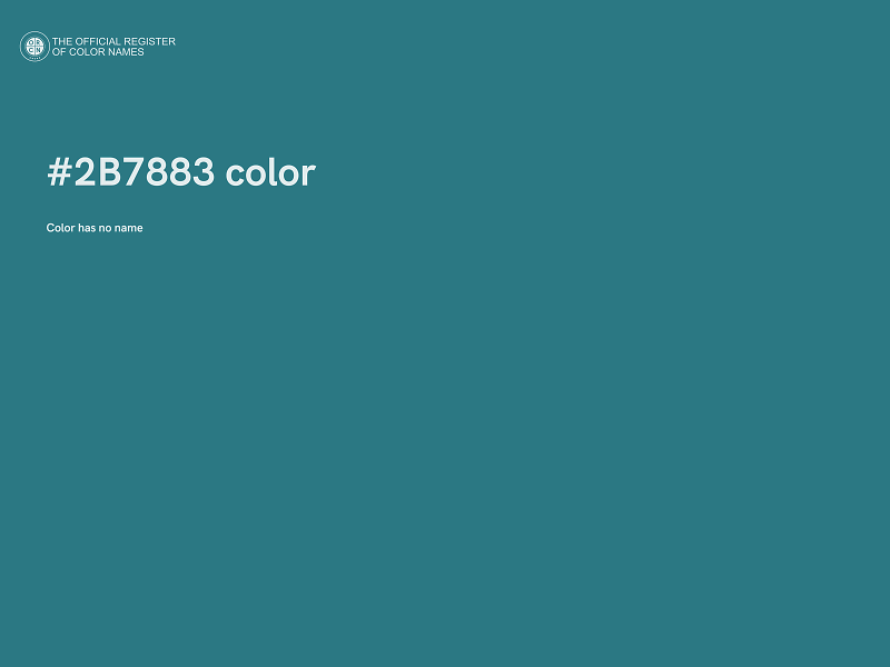 #2B7883 color image