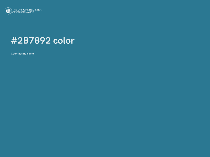 #2B7892 color image