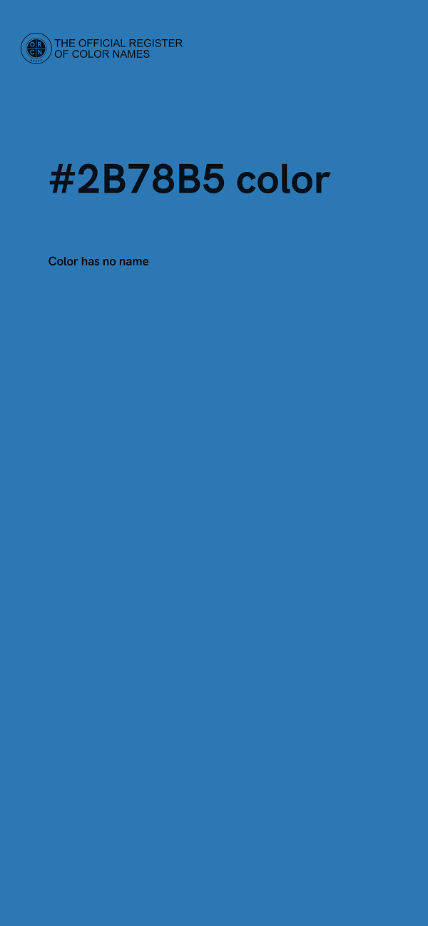 #2B78B5 color image