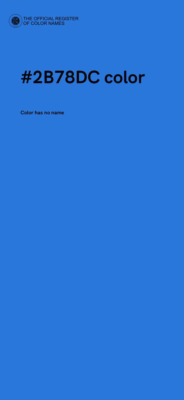 #2B78DC color image