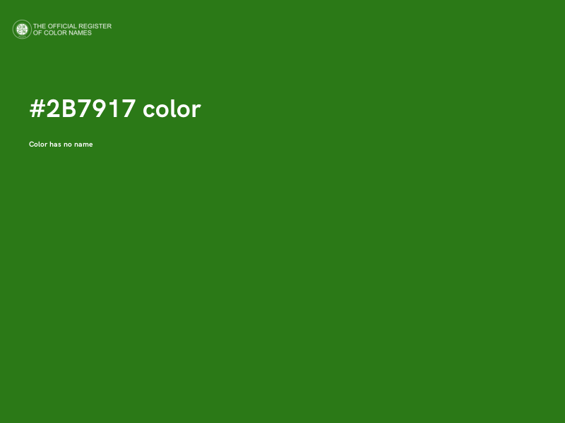 #2B7917 color image