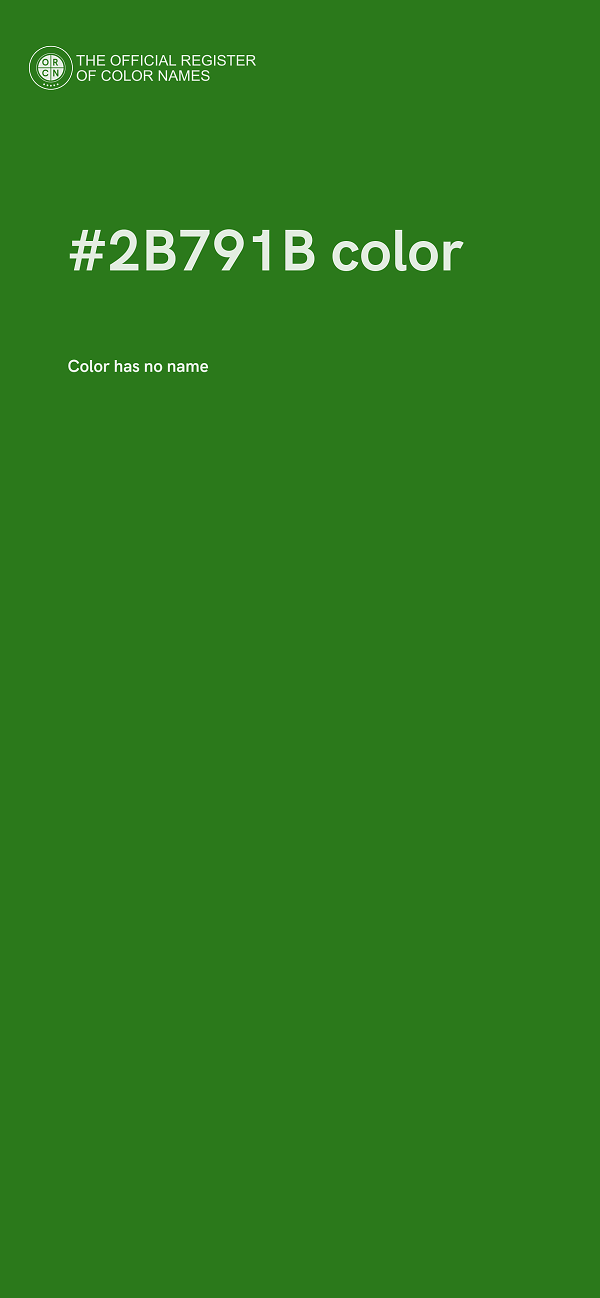 #2B791B color image