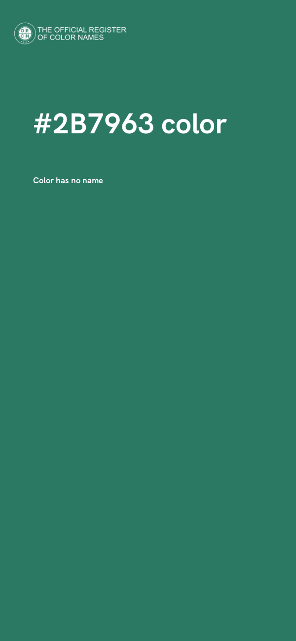 #2B7963 color image