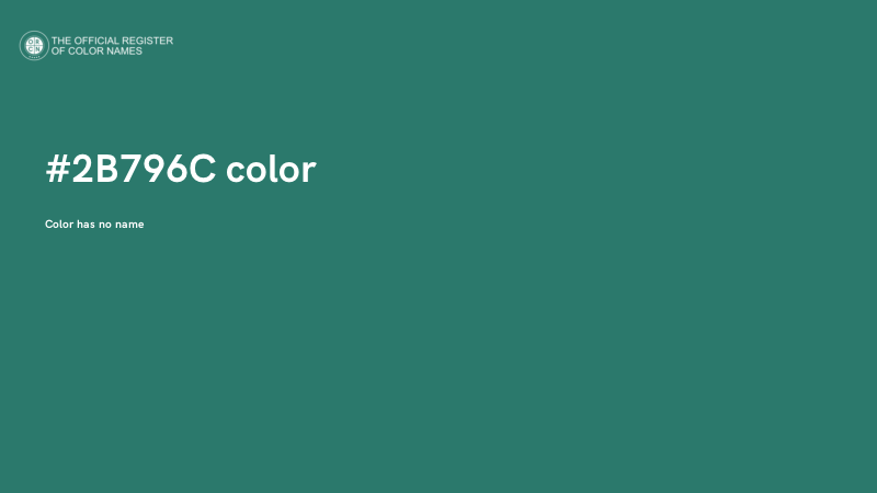 #2B796C color image