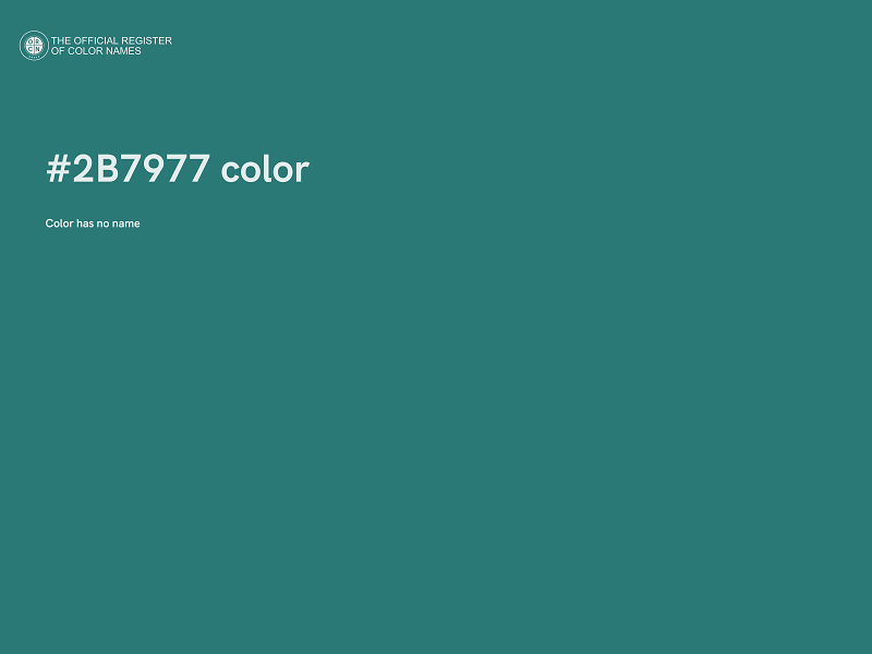 #2B7977 color image