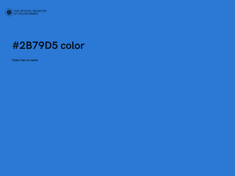 #2B79D5 color image