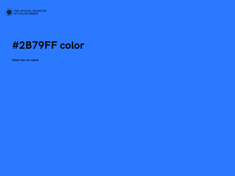 #2B79FF color image