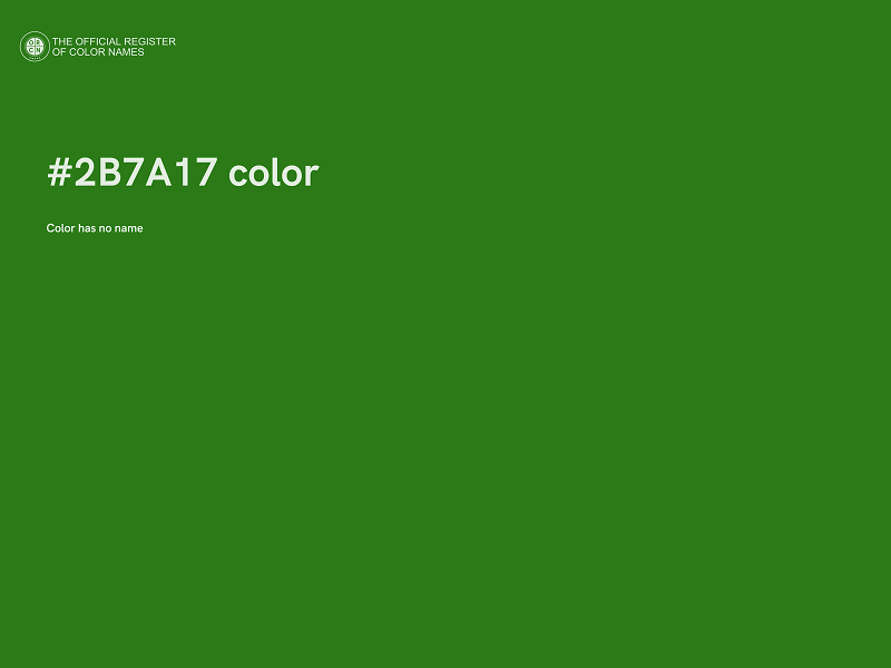 #2B7A17 color image