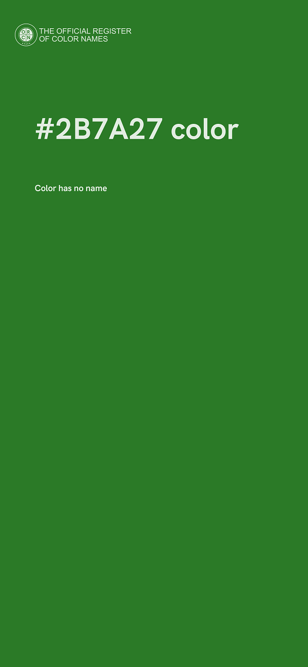 #2B7A27 color image