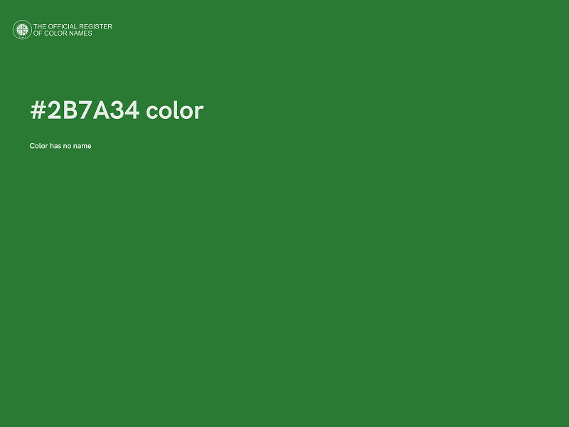 #2B7A34 color image