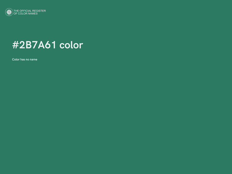 #2B7A61 color image