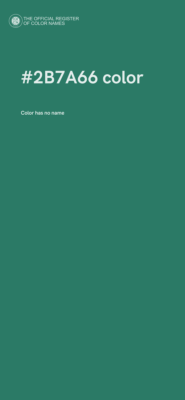 #2B7A66 color image