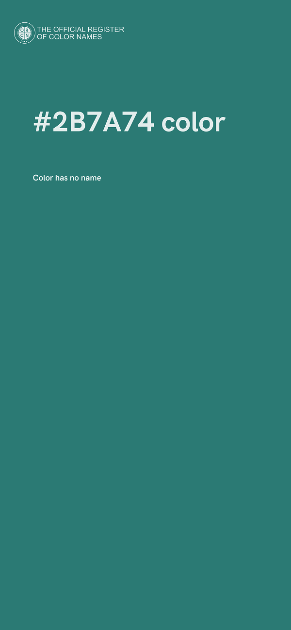 #2B7A74 color image