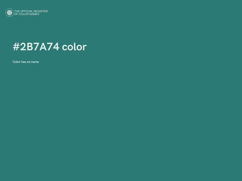 #2B7A74 color image