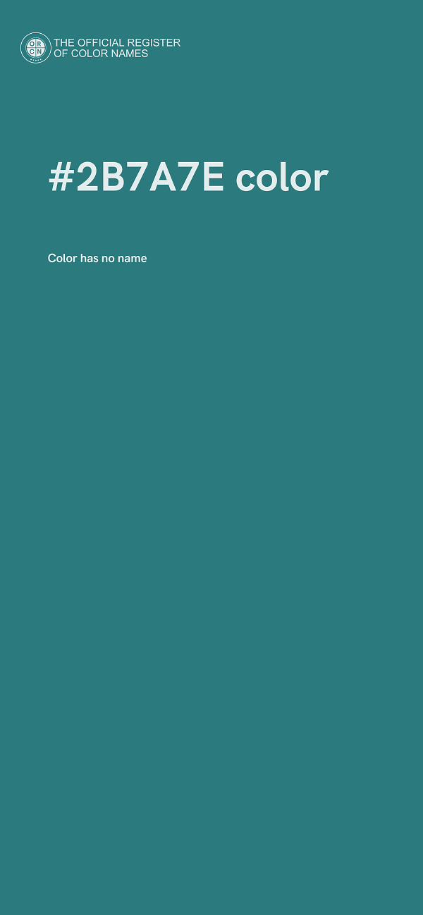 #2B7A7E color image