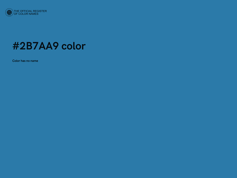 #2B7AA9 color image