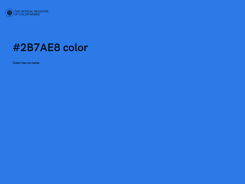 #2B7AE8 color image
