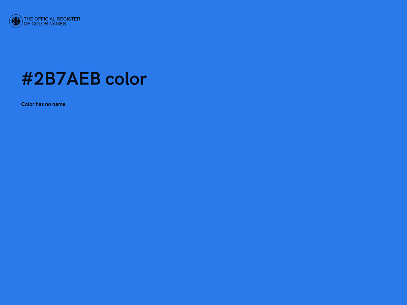 #2B7AEB color image