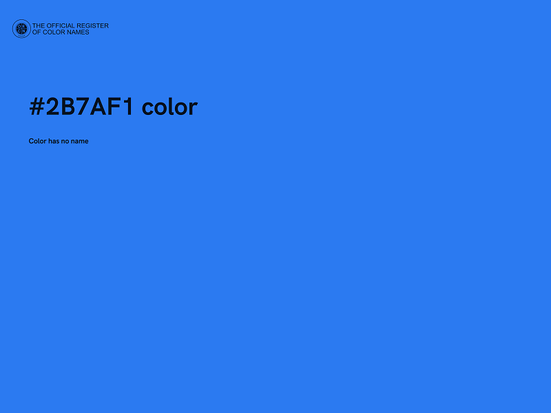 #2B7AF1 color image