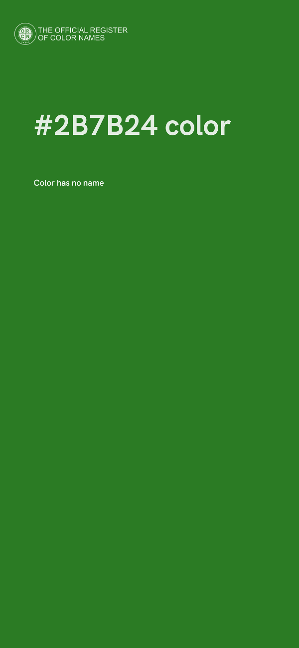 #2B7B24 color image