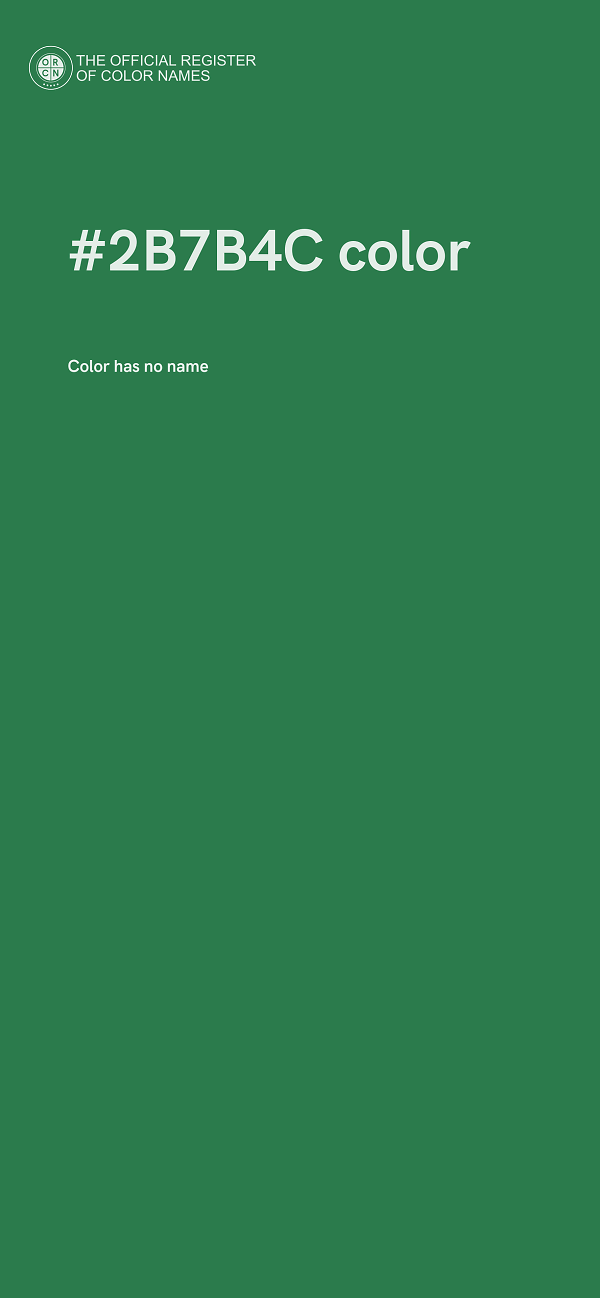 #2B7B4C color image
