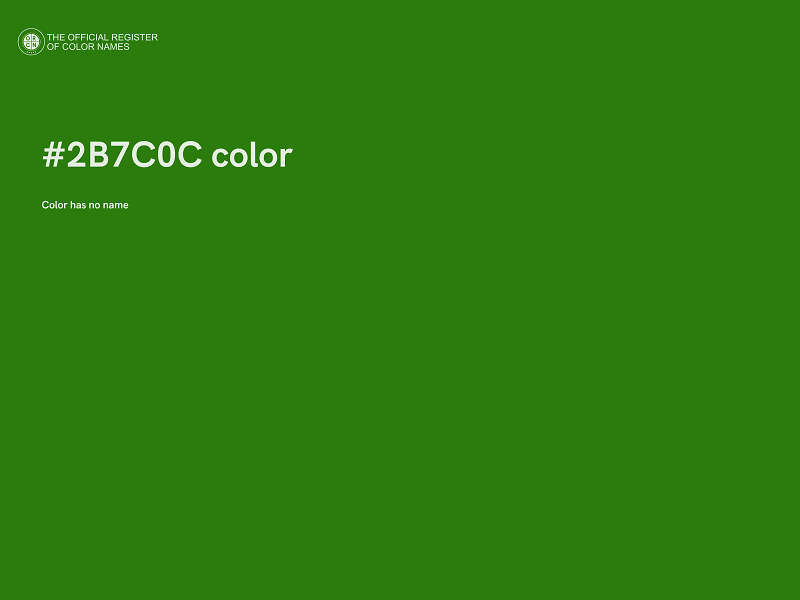 #2B7C0C color image