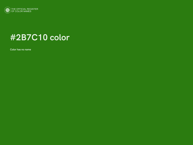 #2B7C10 color image