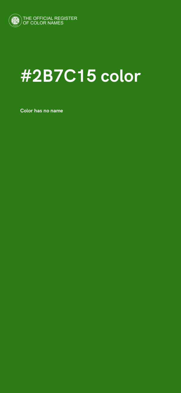 #2B7C15 color image