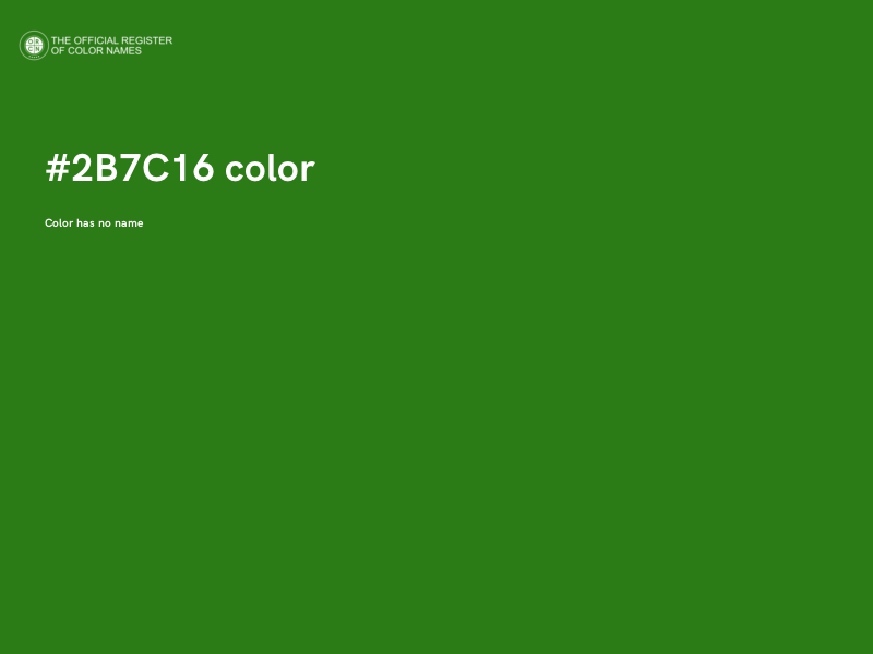 #2B7C16 color image