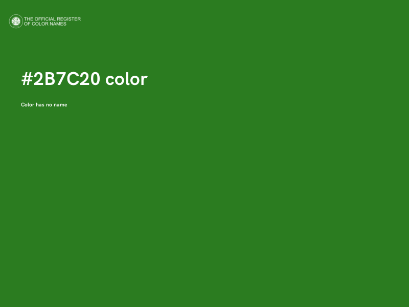 #2B7C20 color image