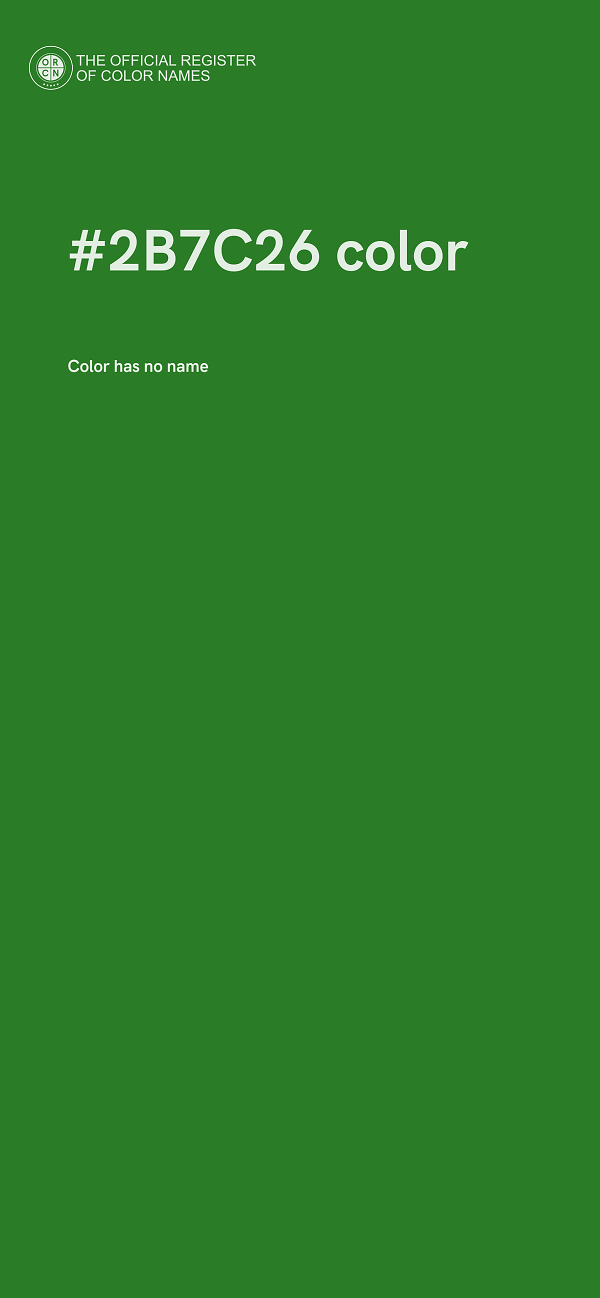 #2B7C26 color image