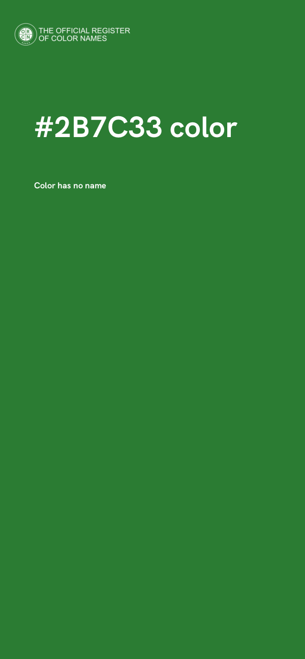 #2B7C33 color image