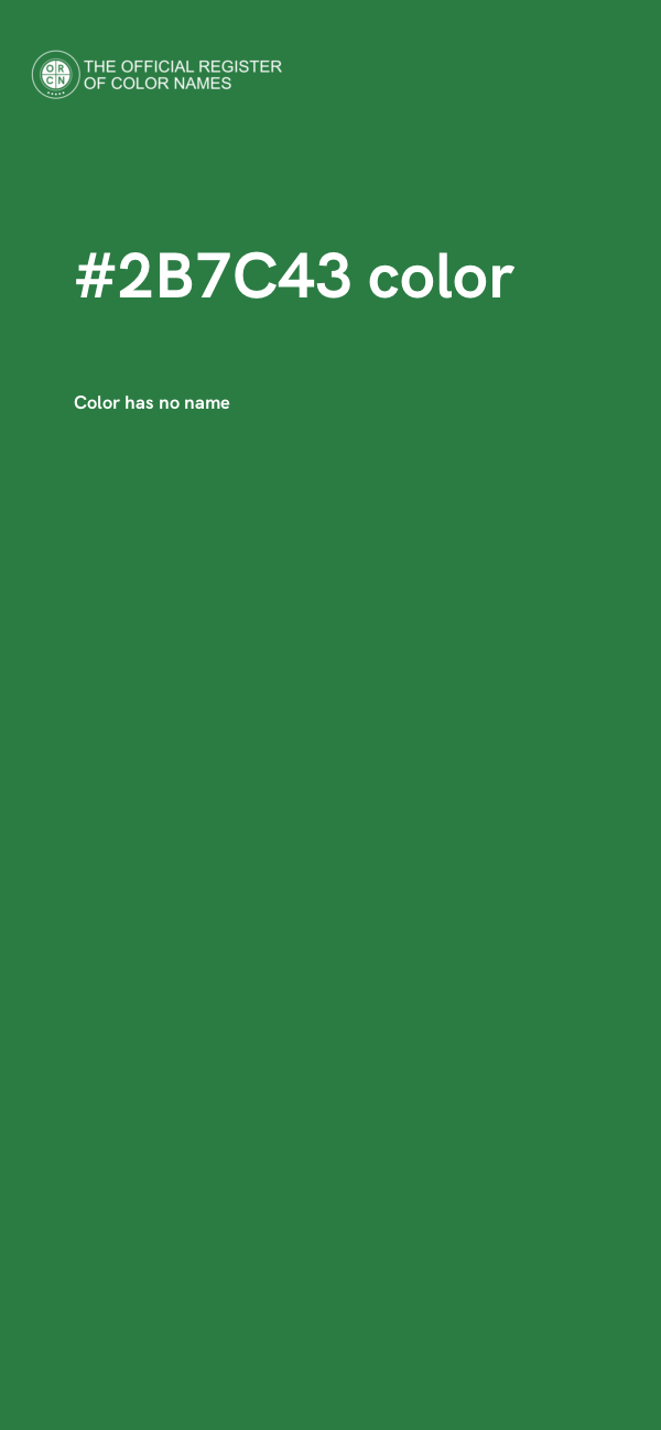 #2B7C43 color image