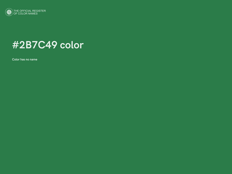 #2B7C49 color image