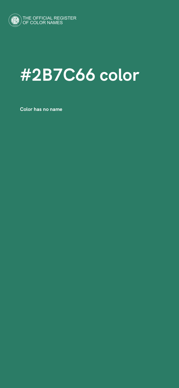 #2B7C66 color image