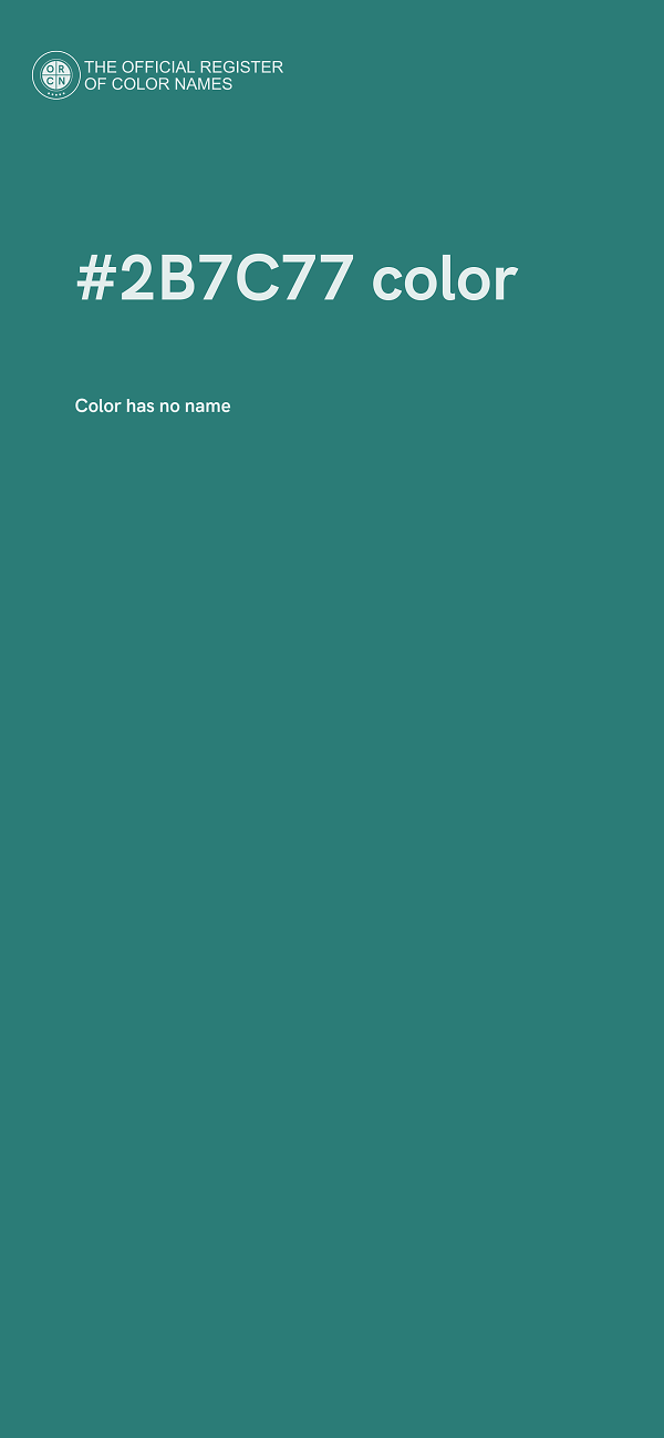 #2B7C77 color image