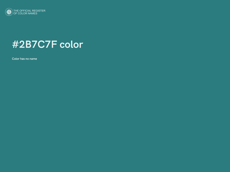 #2B7C7F color image