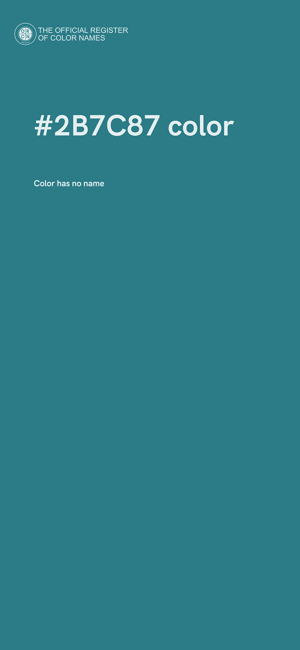 #2B7C87 color image